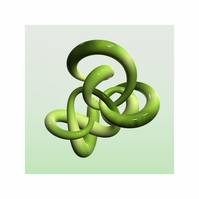3D Green Lenticular Animation