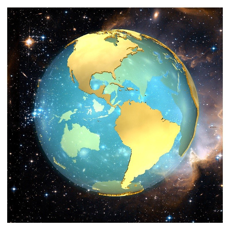 3D Earth View 1 America